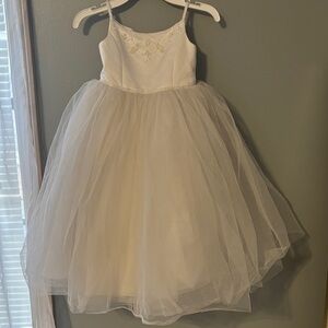Michaelangelo Ivory Tulle Kids Formal Dress